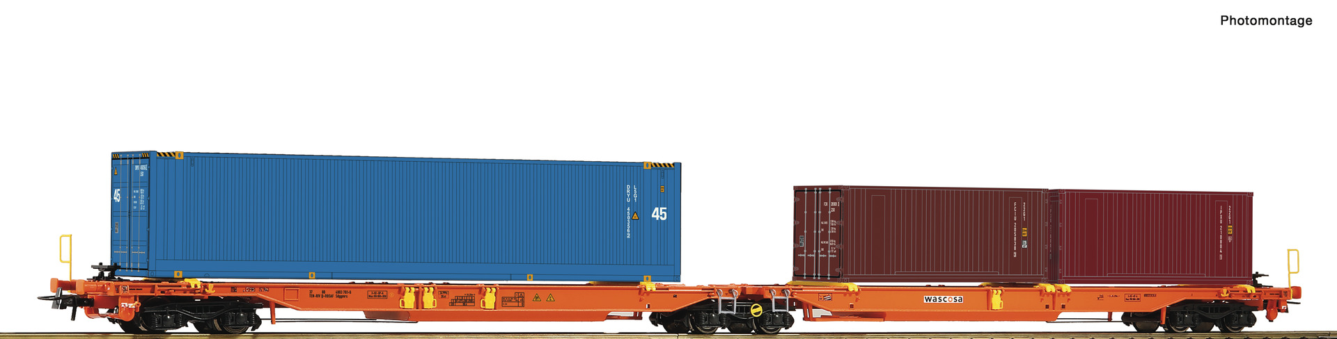 Articulated double pocket wagon