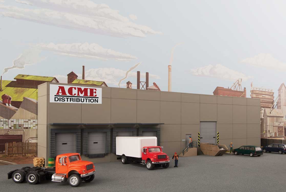 Modern Concrete Warehouse Back