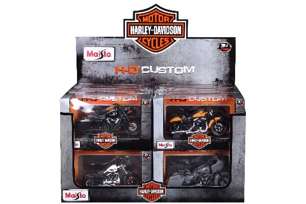 Harley-Davidson w/stand & display 1/18