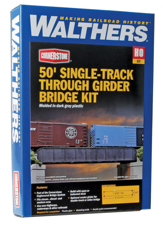 50' Single-Track Railroad Through Girder Bridge -- Kit - 5