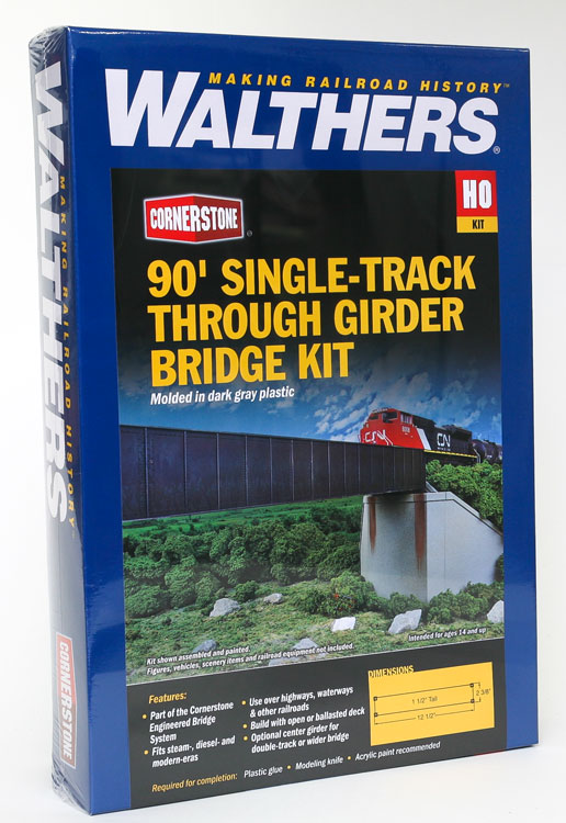 90' Single-Track Railroad Through Girder Bridge -- Kit - 5