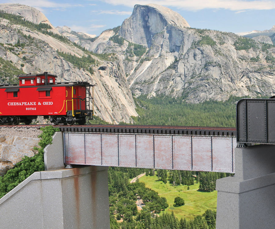 50' Single-Track Railroad Deck Girder Bridge -- Kit