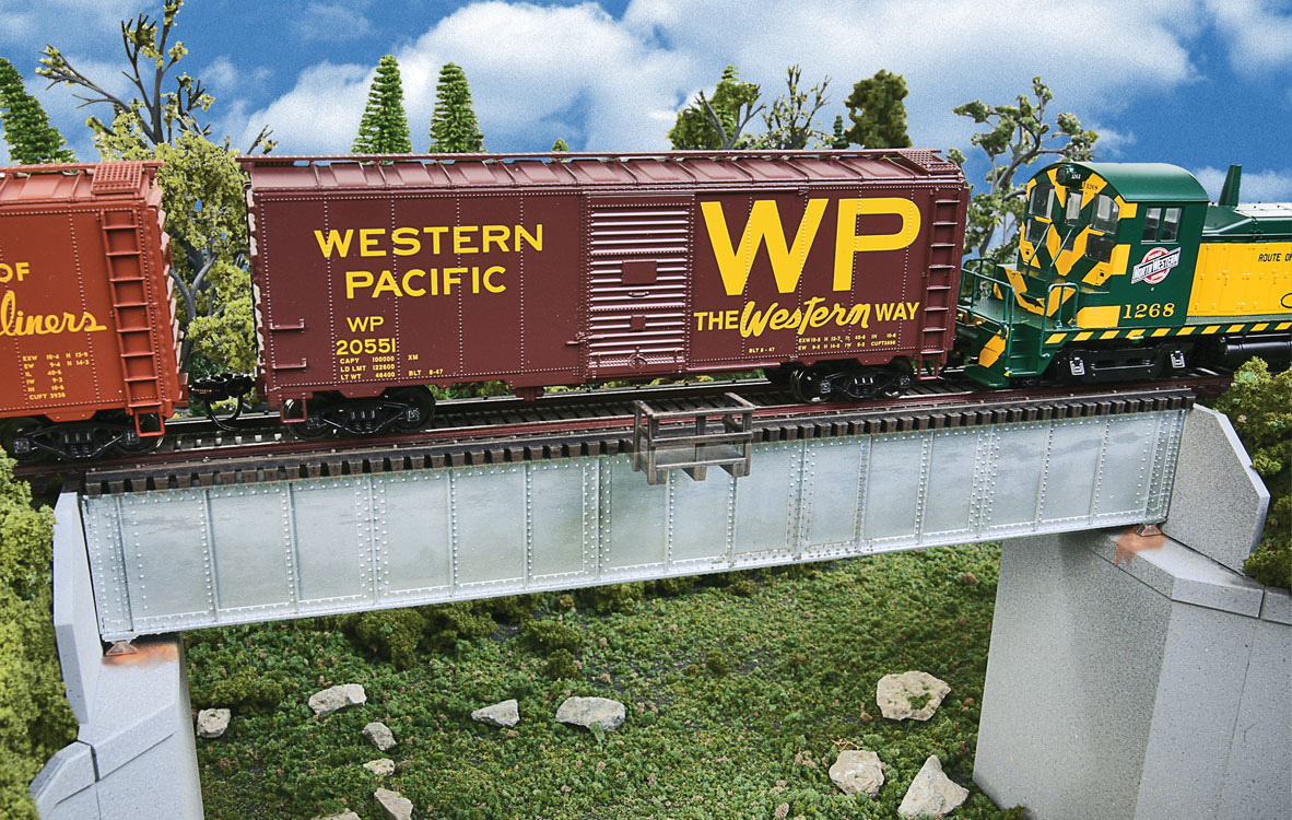 70' Single-Track Railroad Deck Girder Bridge -- Kit