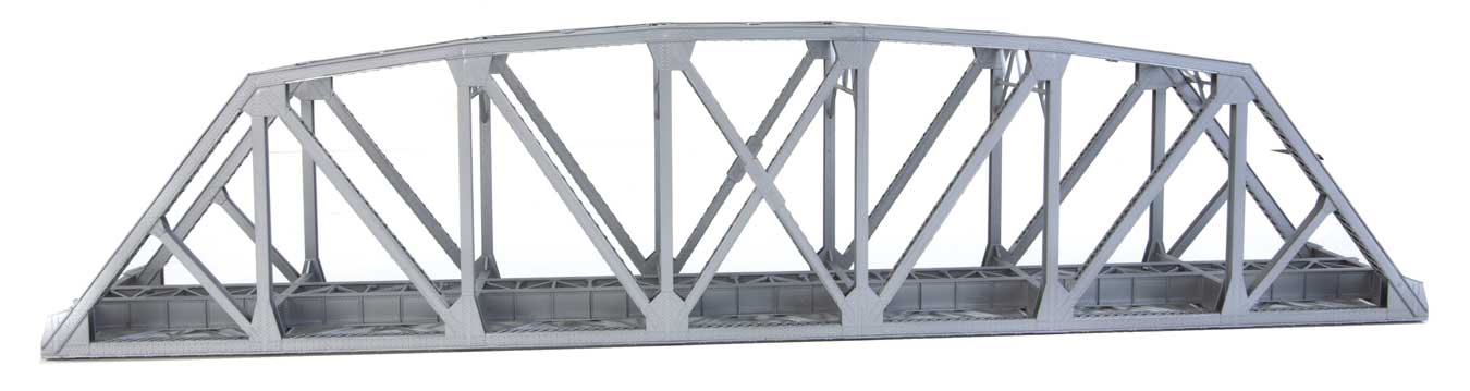 Arched Pratt Truss Railroad Bridge -- Single-Track - Kit - 2