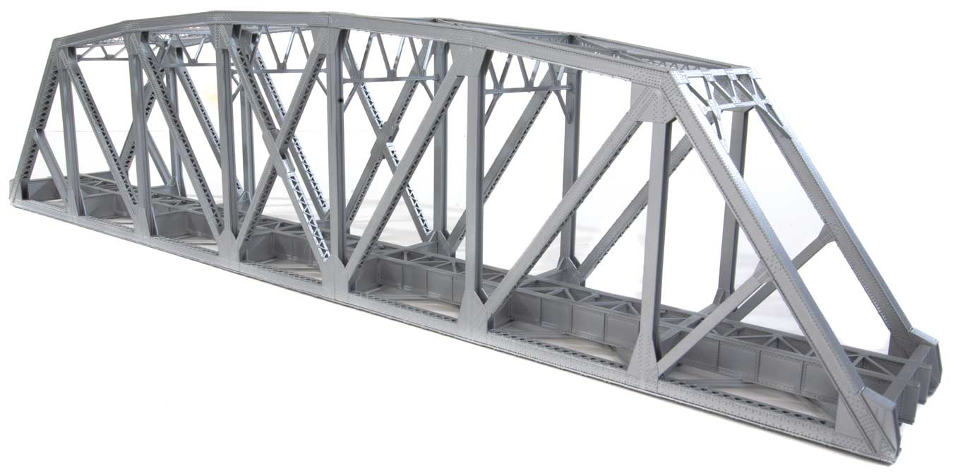 Arched Pratt Truss Railroad Bridge -- Single-Track - Kit - 3
