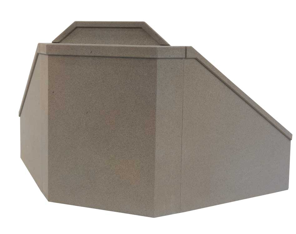 Double-Track Railroad Bridge Concrete Abutment pkg(2) -- Kit - 4