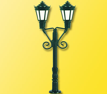 Parklampa dubbel, svart