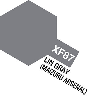 Tamiya Akrylfärg matt, XF87 IJN GRAY (MAIZURU A.) 10 ml
