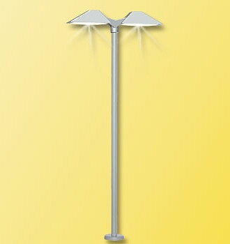 Modern bangårdslampa dubbel, LED