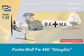 Focke-Wulf Fw44D skidor 1/32