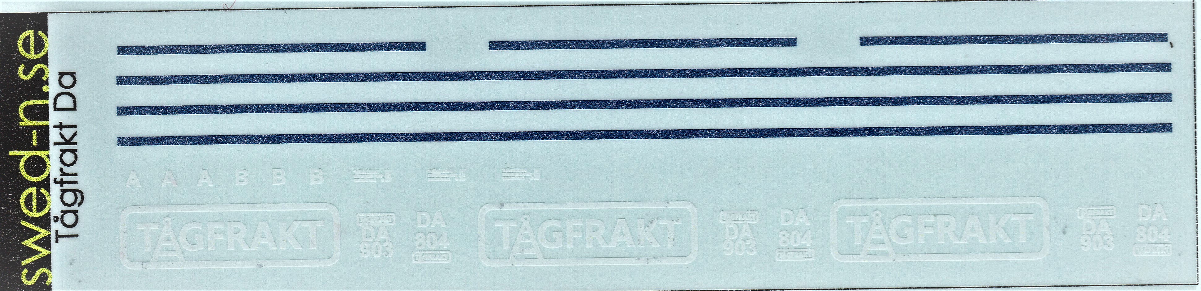 Dekalark Tågfrakt Da 903+804 (Grå/Blå)