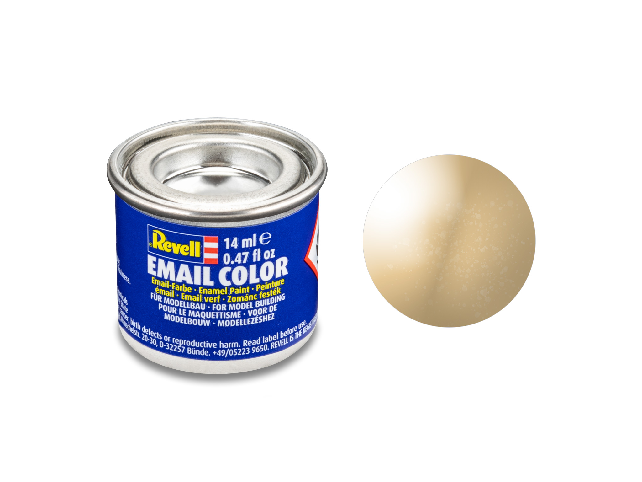 Emalj 14 ml. Guld, metallic