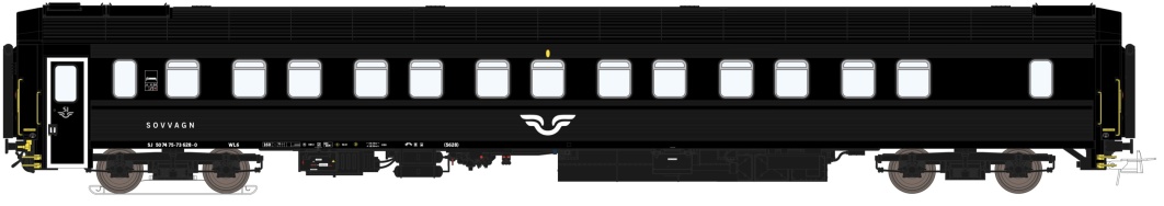 Sovvagn SJ WL6 5629 Svart