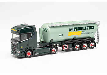 Scania CS 20 HD 40m³ bulk semitrailer 'Spedition Freund'