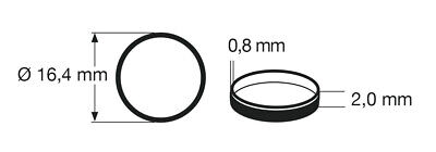 Slirskydd 544010, Ø14.8mm (2mm bred), 1st
