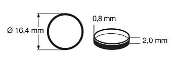Slirskydd 544010, Ø14.8mm (2mm bred), 1st