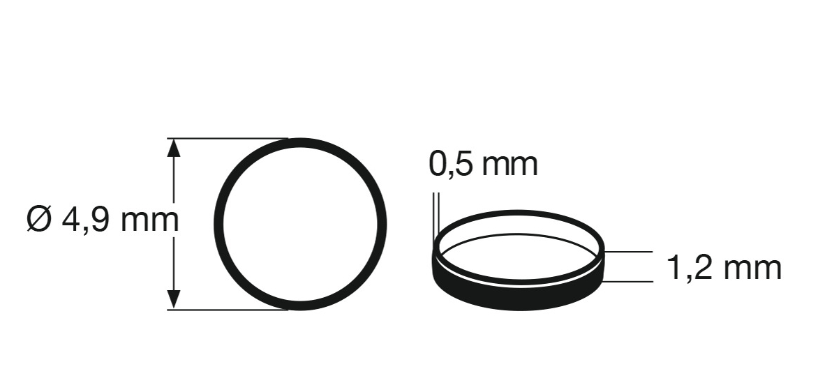 Slirskydd 547005, Ø 4.5mm, 1st