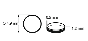 Slirskydd 547005, Ø 4.5mm, 1st