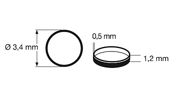 Slirskydd 547006, Ø 4.5mm, 1st