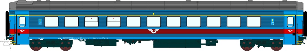 Sittvagn A7M 5513 Blå gen 2