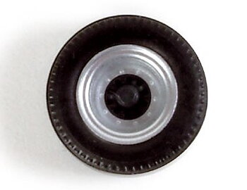 Hjulsats till trailer, silver/svart (12st)