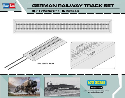 German Railway Track Set, 1/72