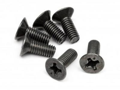 FLAT HEAD SCREW M3 X 8MM (6 PCS) PHILLIPS HEAD