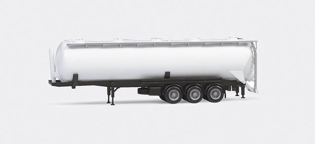 Silotrailer Feldbinder 60m³, vit