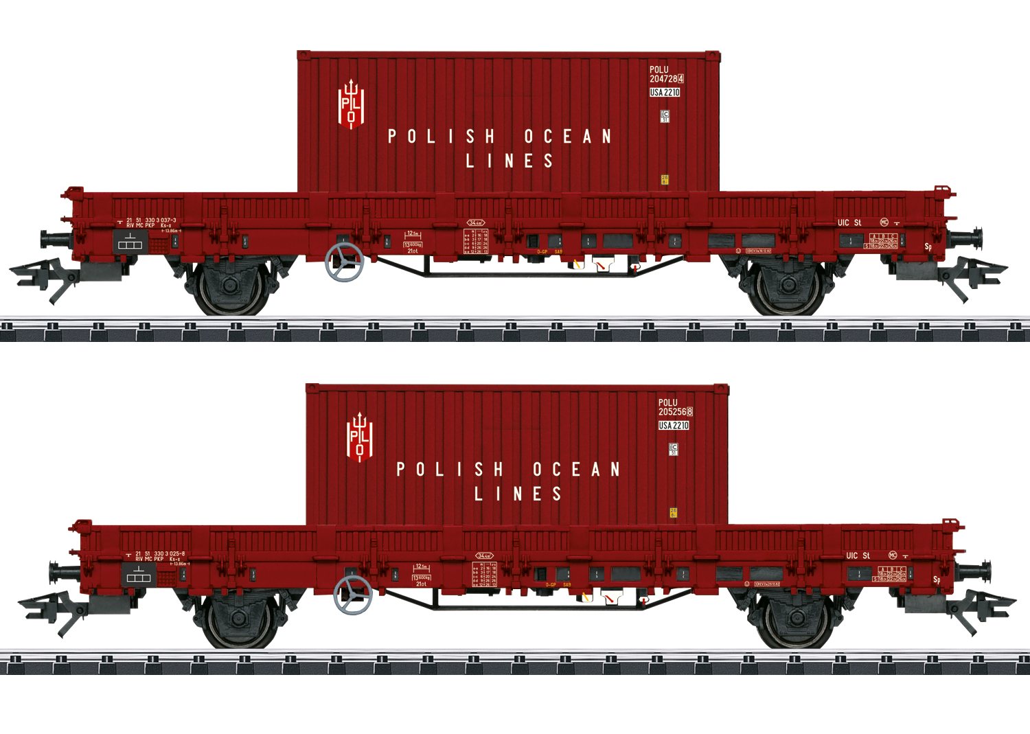 Set: Stolpvagnar Ks-x m. conta