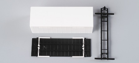 Växelflak, gardin 7.45m, x2