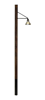 Lampa på trästolpe 180mm