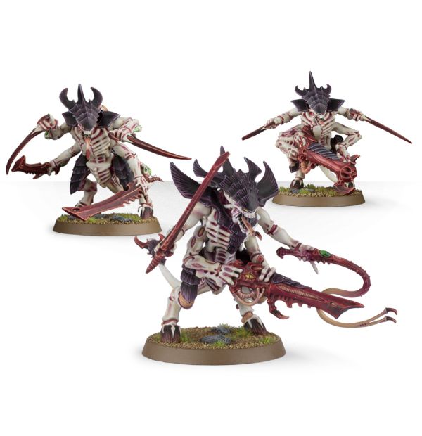 Warhammer 40,000 Tyranid Warriors with Prime upgrade
