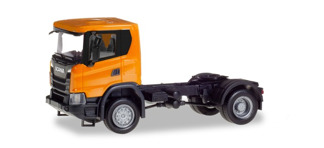 Scania CG 17 4x4 rigid tractor, orange
