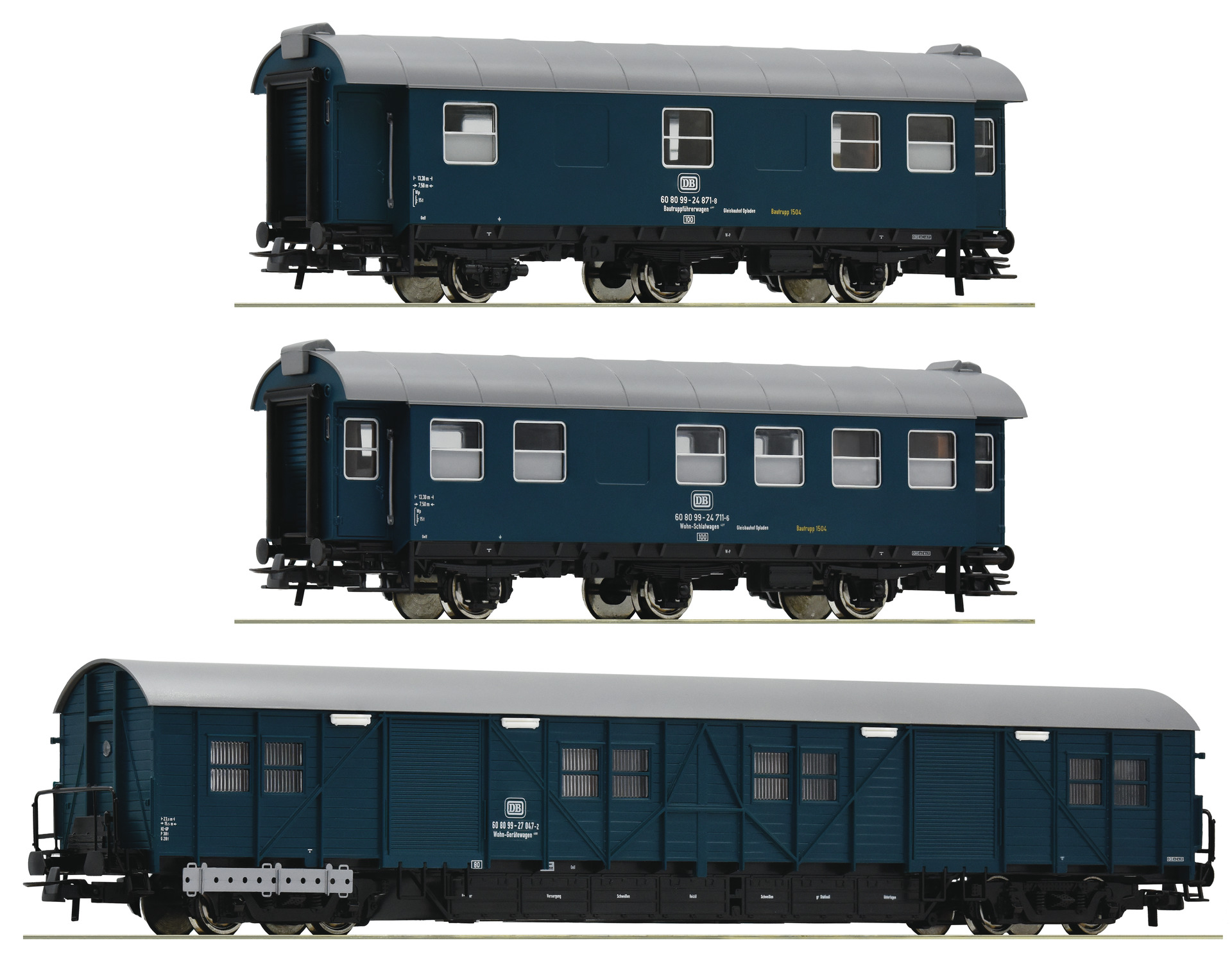 Construction/maintenance train wagons, DB