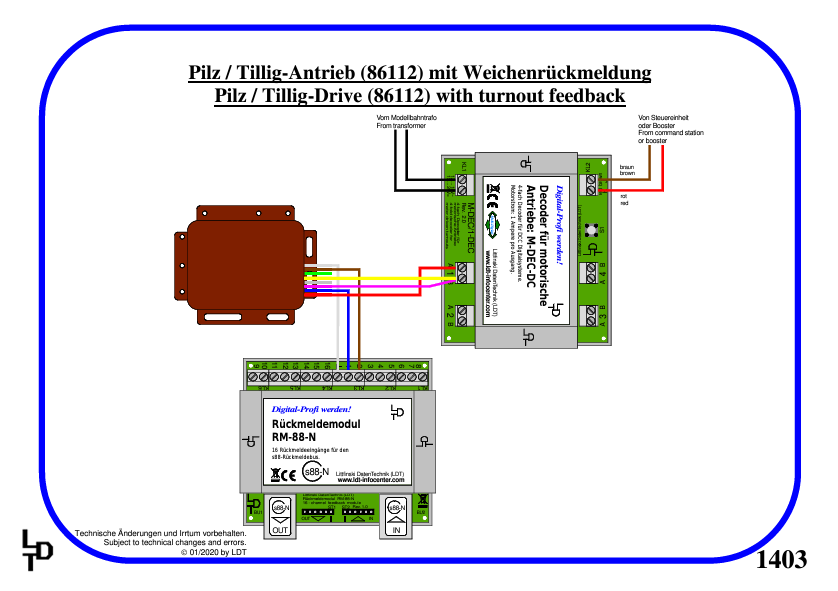 4-fold decoder for motor driven turnouts - 5