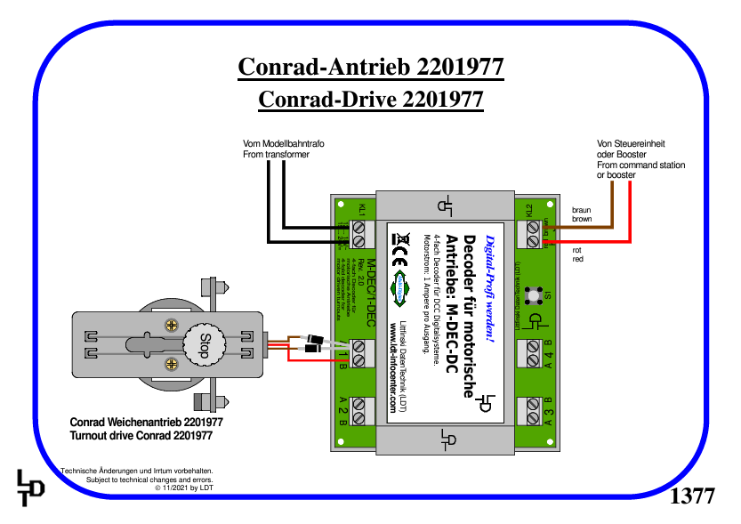 4-fold decoder for motor driven turnouts - 3