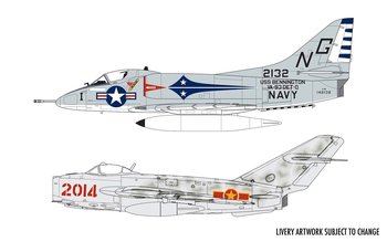 MIG 17F Fresco Douglas A-4B Skyhawk DogFight Doubl. 1/72