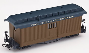 Postvagn F&C brun m märkning