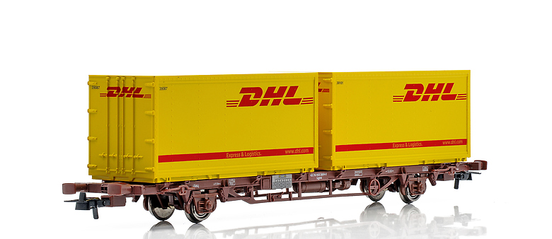 CargoNet Lgns 42 76 443 2064-5 m/ 2 x 23 Fots DHL Cont.