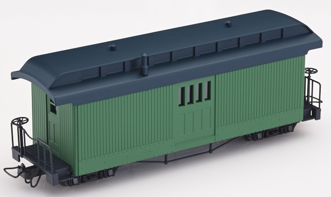Postvagn F&C brun u märkning