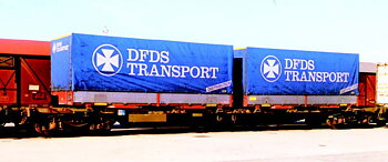 Cont. vagn Sgns 'DFDS Transport', DSB