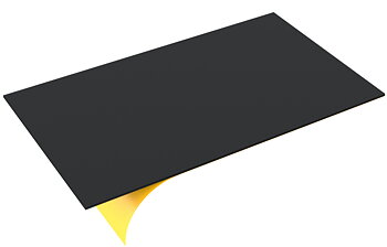 Skumgummiskiva i PE, självklistrande, 550x350mm, 5mm tjock