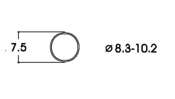 Slirskydd 8.3-10.2 mm, 10st