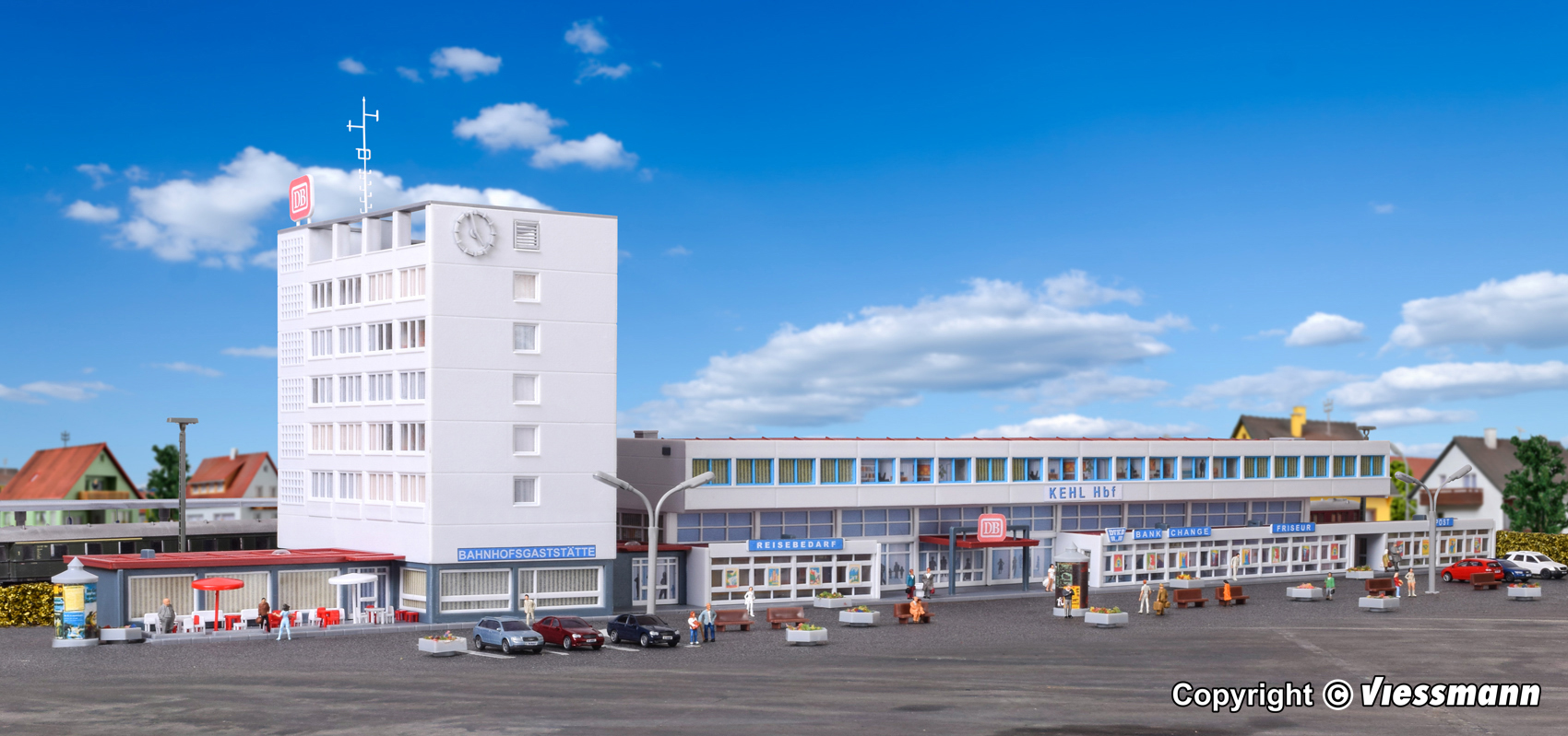 Järnvägsstation 'Kehl' med belysning - 2