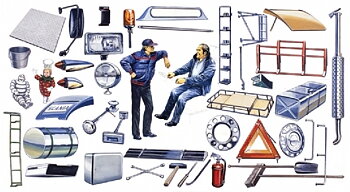 Truck Shop Accessories, 1/24