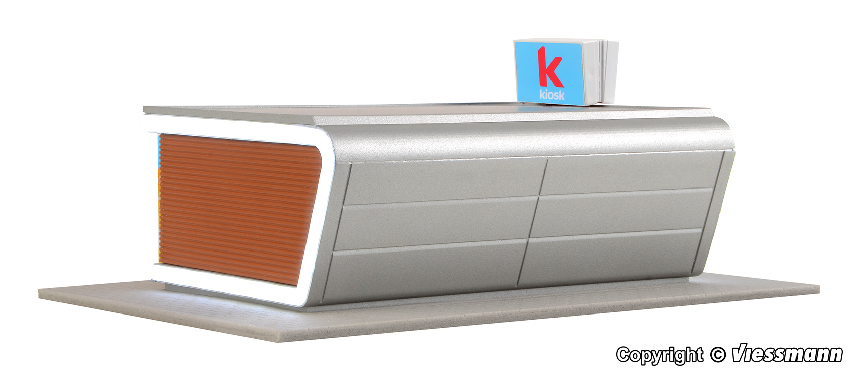 Kiosk i aluminium med LED-skylt - 2