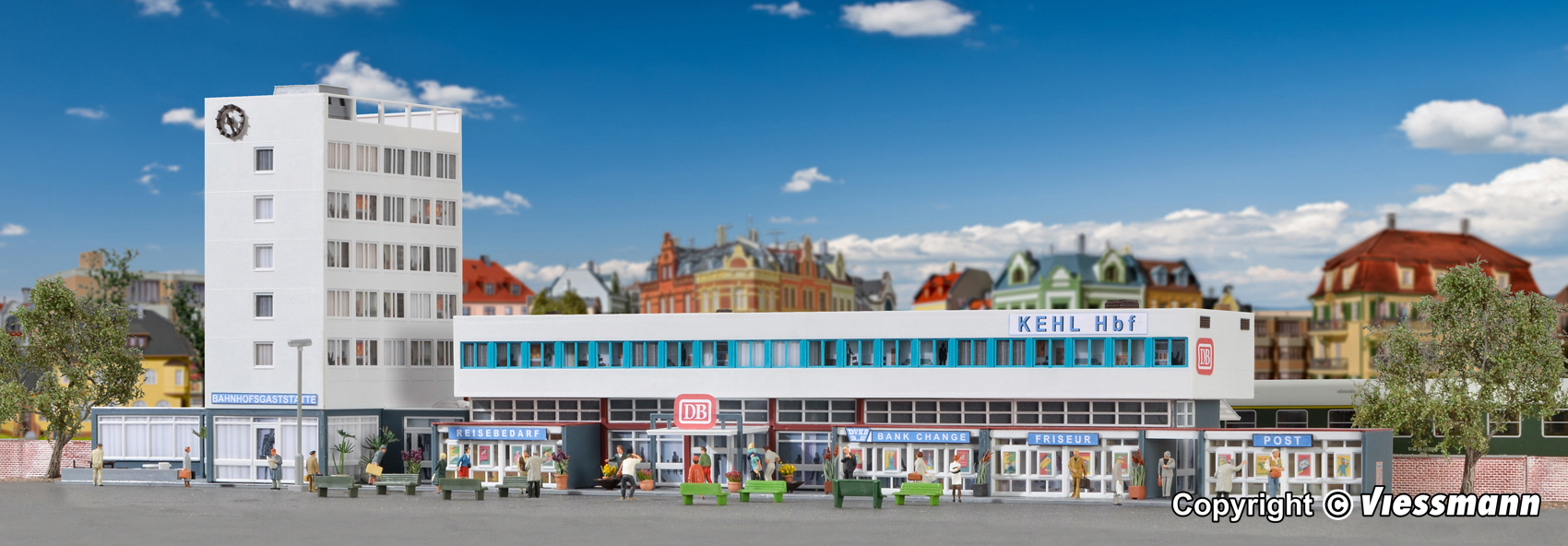 Järnvägsstation 'Kehl' med belysning - 3