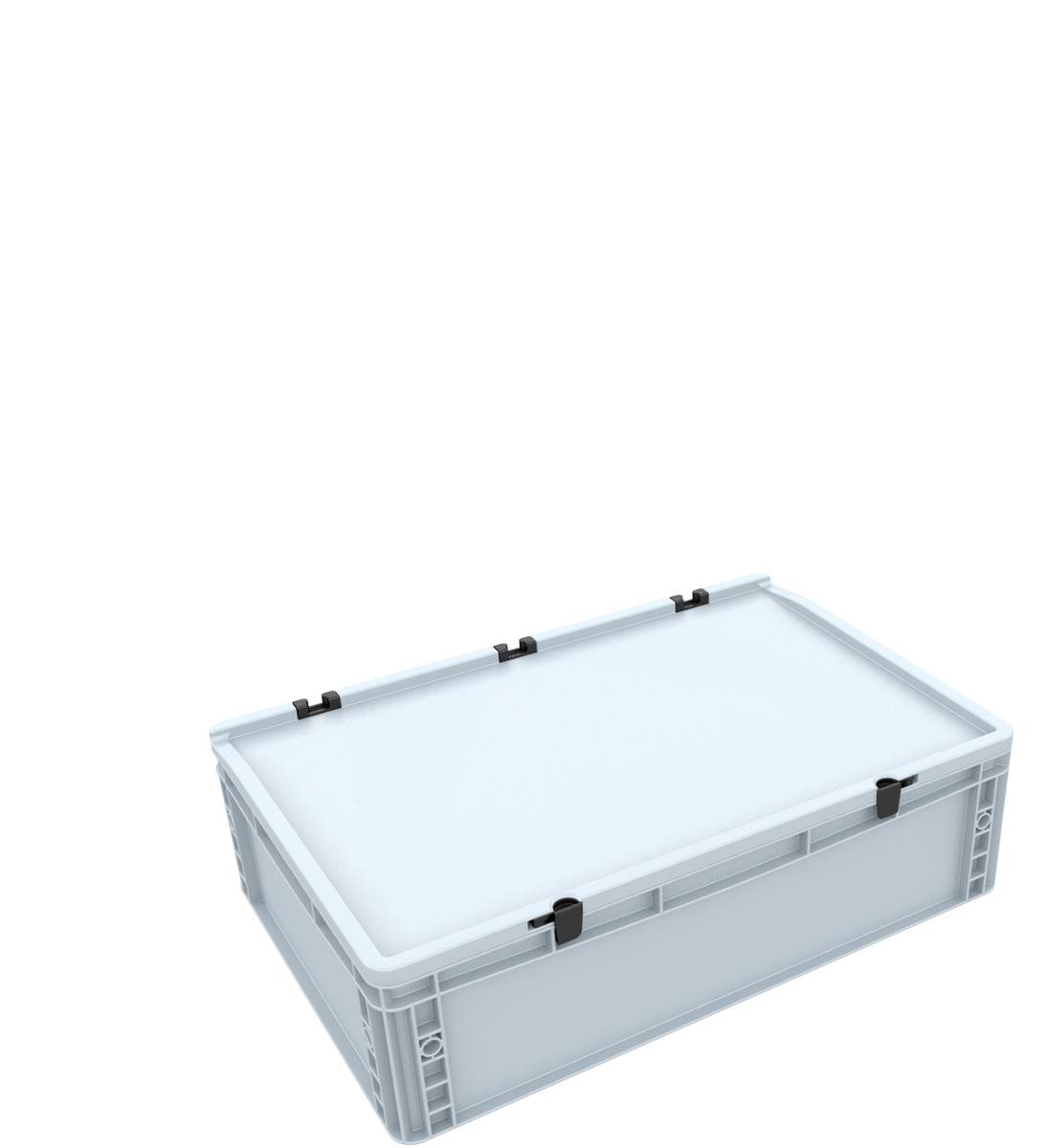 Euro Box / Container Case for model railway locomotives, wagons and vehicles - 3 slots for 0 Gauge - vertical - 4