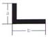 Mässing, L-profil 4x2 0.5mm