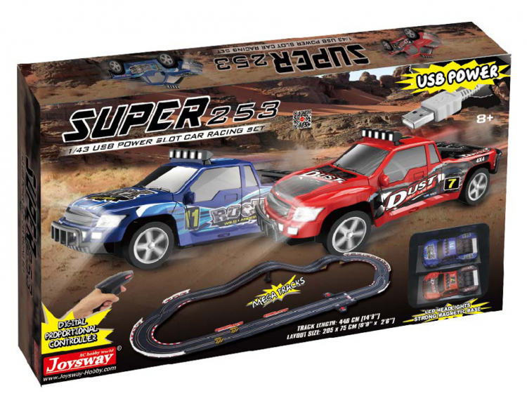 Car track Super 253 scale 1/43 USB 446cm